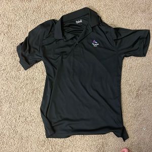 Black Polo size Large. Oxford Dri-Fit material